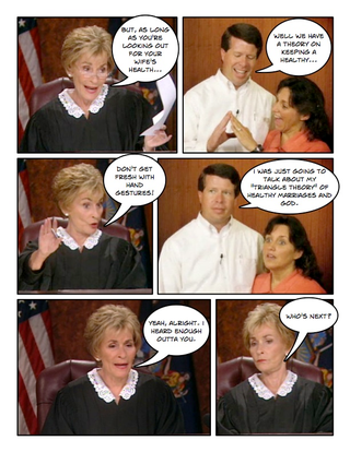 Illustration for article titled Comic Confrontations: Judge Judy Vs. Breeders